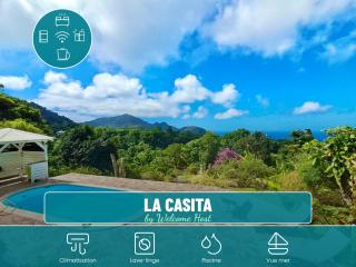 La Casita, piscine et vue mer. - 0
