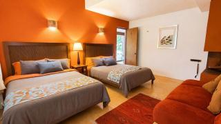 Riverfront King Room w Fireplace & Jacuzzi Access - 0