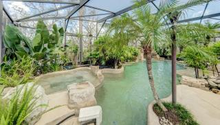 Beach Home with Amazing Oasis Pool Spa Waterfall Fire Pit Bikes - 0