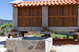 Charming Country House in Riba de Mouro, Fireplace - 5