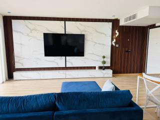 Sea view modern apartment with a pool - 0