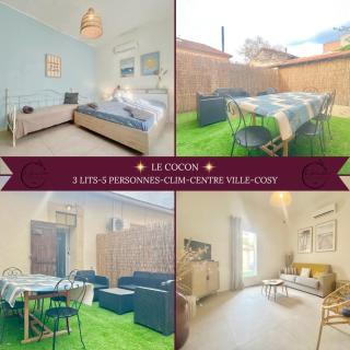 Le Cocon - Rénové, Clim, Terrasse, WIFI, Hypercentre, 5 personnes - 0