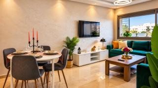 Bright 2BR Apartment in Maarif - Sunny Terrace, Fast WiFi & Private Parking - 1