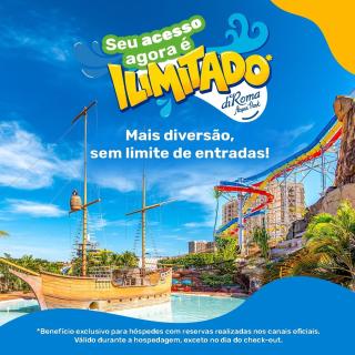 diRoma Lacqua III direto com o Grupo diRoma com acesso ao Acqua Park e Café da manhã - 0