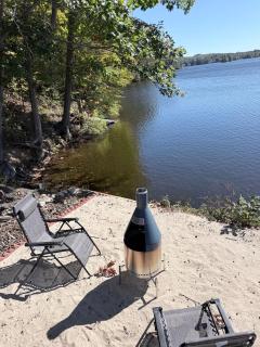 New Hot Tub Lakefront w Private Beach & Dock - Milton - 8