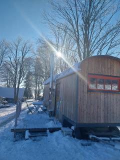 Benno der Wagen - kreativ gestaltetes Tiny House AM WALDRAND Nahezu Alleinlage Rennsteig Grünes Band NATUR PUR Hund willkommen - 7