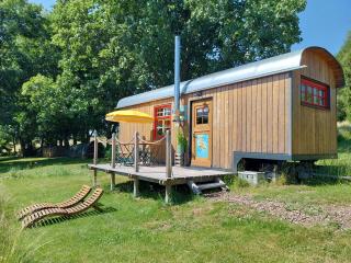 Benno der Wagen - kreativ gestaltetes Tiny House AM WALDRAND Nahezu Alleinlage Rennsteig Grünes Band NATUR PUR Hund willkommen - 9