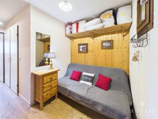 Studio cabine à 80m des pistes avec parking et balcon exposé sud - 4
