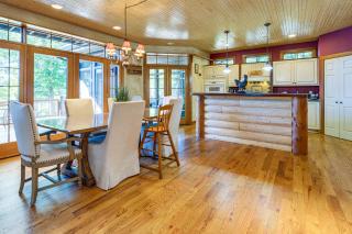 Log Home on Tipsico Lake w/ Beach & Dock - 1