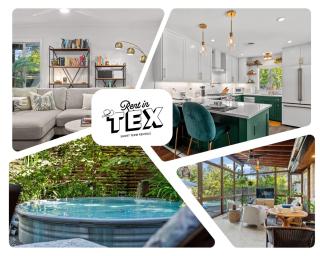 East Austin Home with Private Pool Sleeps 6 - 9