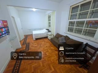Apartamento Amplo no Centro BH - 3 Qts - 9