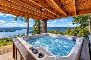 Pop & Granny's cabin with a fire pit hot tub & indoor pool - 9