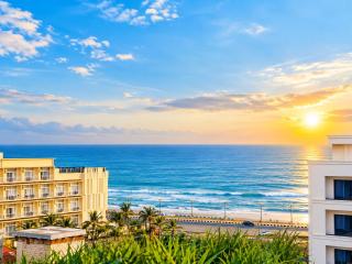 SEA VIEW from rooftop - Hotel Resort NB Grand Near Sea Beach and Shree Jagannath Temple - Restaurant - wifi - Lift - Parking - Power Backup - 6