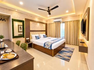 SEA VIEW from rooftop - Hotel Resort NB Grand Near Sea Beach and Shree Jagannath Temple - Restaurant - wifi - Lift - Parking - Power Backup - 4