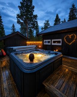 Jacuzzi under the stars, perhaps with the Northern Lights - 6