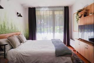 F6 Artistic Mountain Studio with Spa Patio Parking - 1