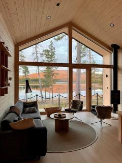 Villa Lumikero - korkeatasoinen järvenrantahuvila tunturinäkymällä - Enontekiö - 8