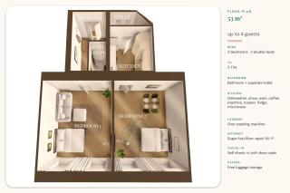 Family-Apartment, 2 bedrooms, 2x TV, Big kitchen - T20 - Vienna - 3