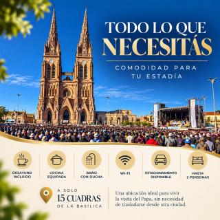 Alojamiento céntrico Luján, Visita del Papa - 2
