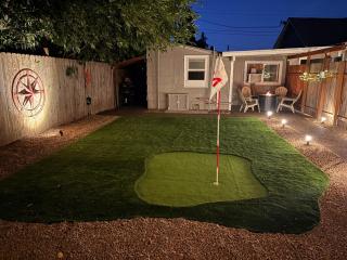 The Bigfoot Hideaway with shared hot tub, workspace, and putting - 2