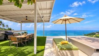 Villa Ray, worldclass sea views, rooftop, breakfast full service, private dining service, Chaweng Noi - 8