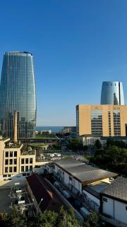 Sea & Port Baku Tower View Apt, Central Baku - 0