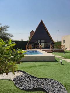 2 bedroom wooden cabin with private pool - 0