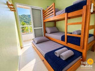 Apto Toninhas | ótima localização | Roupa de cama - 6