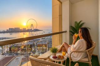 Perfect Dubai Eye & Sunset View w Early Check In and Late Check Out Facility w JBR Beach Access - 0