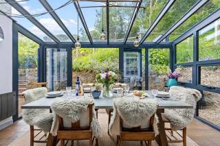 East Cornworthy Cottage - Stylish Devon Retreat with Hot Tub, Fire Pit & Rolling Hill Views - 0