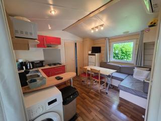 Séjour Normandie, Mobilhome 5P TV belle terrasse couverte wifi climatisation au calme proche rivière - 8