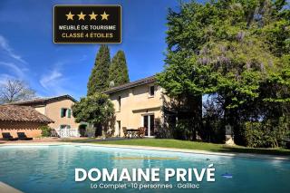 Lo Complet Domaine privatisé pour 10 Piscine et SPA - 0
