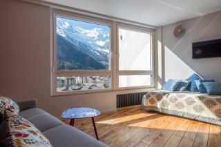 Studio With Mont Blanc View And Pool in summer - 2
