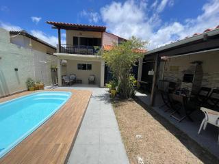 Mansão pé na areia, com piscina e churrasqueira- clube ao lado - 0