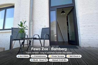 Fewo Zoe - Zentrale City Wohnung - 2 Schlafzimmer - 4 Betten - Küche - Ideal für Familien - 0
