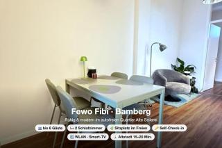 Fewo Fibi - Zentrale CityWohnung - 2 Schlafzimmer - 4 Betten - Küche - Ideal für Familien - 0