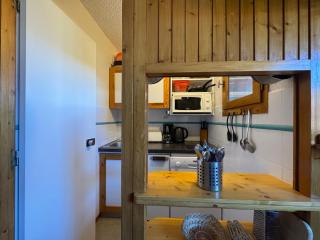 Studio fonctionnel au pied des pistes pour 3/4 pers, balcon, séjour divisible - 1