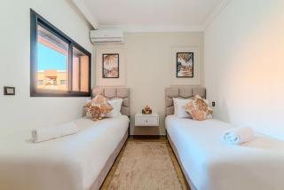 Apartment Gueliz 2 min M Avenue with Pool and 24h Security & Parking - Marrakech - 7
