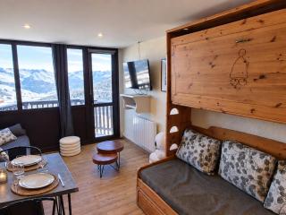 Studio confort rénové pour 4 personnes, skis aux pieds - 0