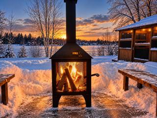 Chalet Paradis lake view and access spa fireplace close to Lake St-Jean - 0