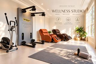 Breezery Retreat - 8 Min to Airport - Indoor Pool Sauna Wellness Billiards Sports Court - 8