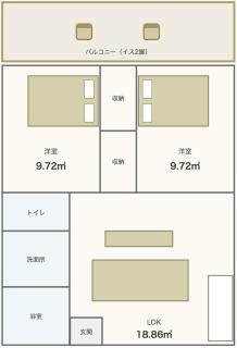 Nakama Condo 2-202 2ベッドルーム アパートメント - 2
