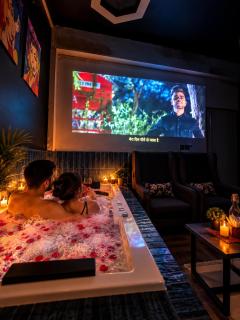 Romantic Jacuzzi Suite With Projector & Home Theater, Kitchen In Faridabad - 5