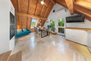 Maisonette im Holzhaus in Dattingen mit Kamin, Balkon und Garten - 9
