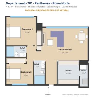 Casa SIX Penthouse en la Roma - 8