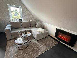 Ferienwohnung Haus Moorblick Garten mit Terrasse Netflix E-Kamin Thermomix - 9