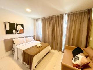 Studio luxo com varanda e resort em Muro Alto - 6
