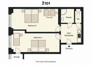 Flat in Zizkov -101- - Prag - 5
