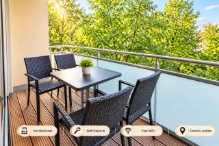 Modern Relaxing Apartment - 2 Balconies - Dresden - 8