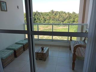 APARTAMENTO NA BACUTIA COM AR CONDICIONADO E PISCINA - 100 MTS DO MAR - 1